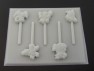 490sp Skydudes Chocolate or Hard Candy Lollipop Mold